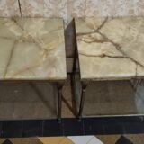 Set of 3 onyx coffee tables