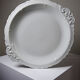 Large serving dish in fine white Limoges porcelain, vintage/antique.
