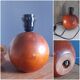 Ball / round solid wood lamp base - 70s