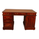English mahogany pedestal desk