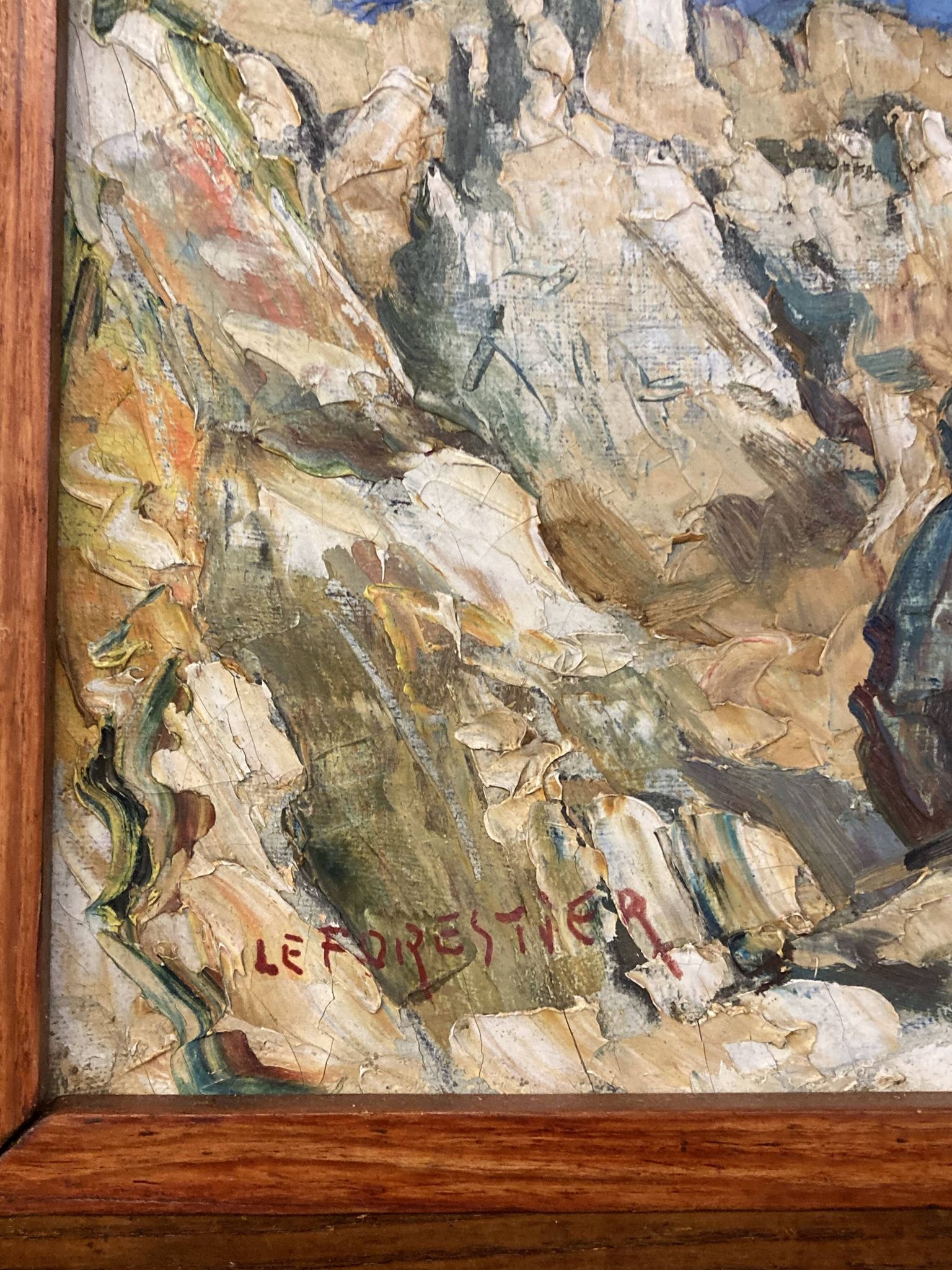 René LE FORESTIER (1903-1972), Côte Rochelaise, huile sur toile encadrée
