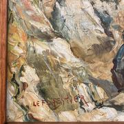 René LE FORESTIER (1903-1972), Côte Rochelaise, huile sur toile encadrée