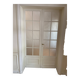 Double Haussmannian wooden door with cathedral glass - 245 cm