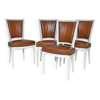 Set of 4 Louis XVI style chairs