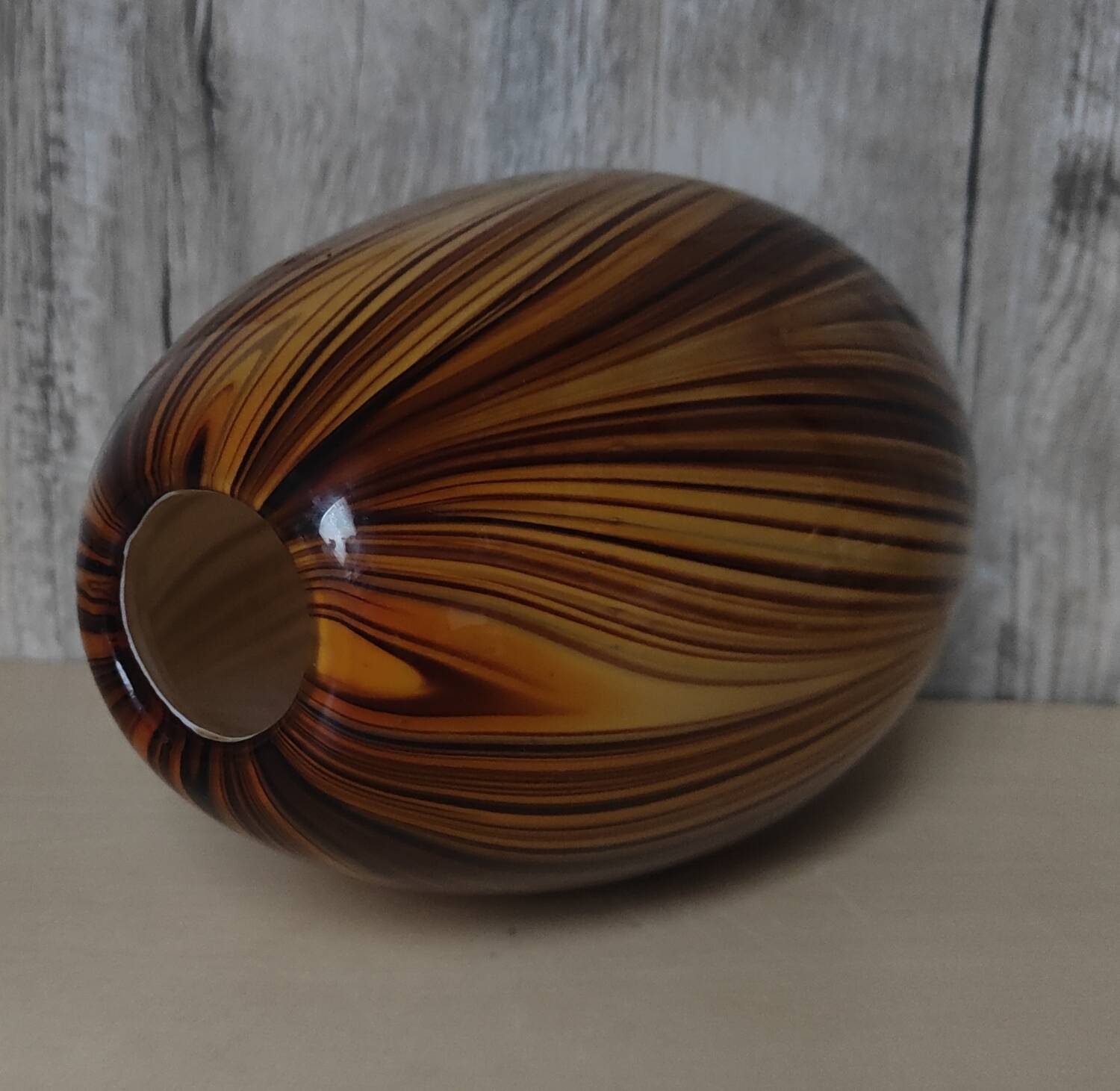 Striped Murano vase