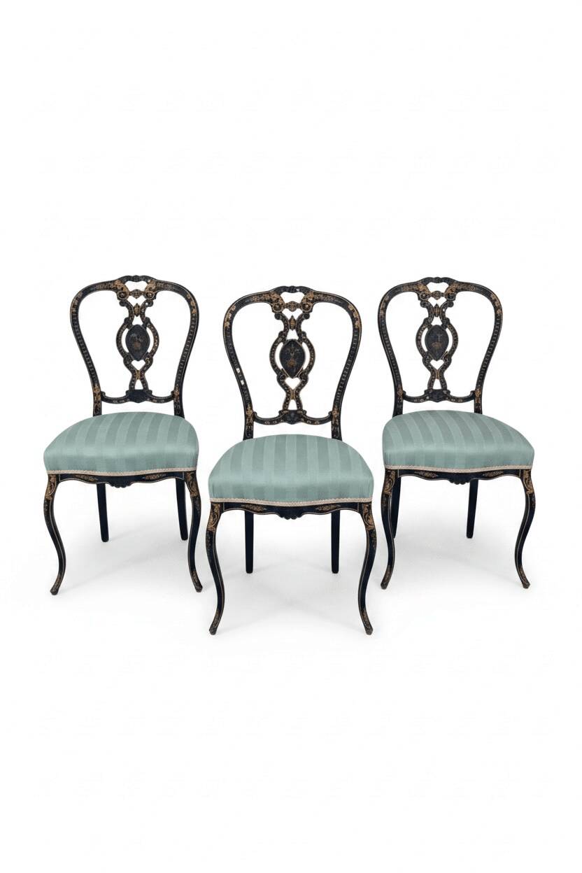 Série de 3 chaises Napoléon III