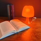 Vintage table lamp/Orange plastic mushroom lamp