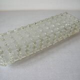 Old globe porthole glass relief decoration lampshade designer ceiling light 1960/70