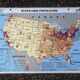 Ancienne carte MDI États-Unis USA vintage