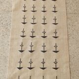 White and black carpet with Berber motifs