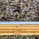 Vintage 1960 rattan basket 90x190