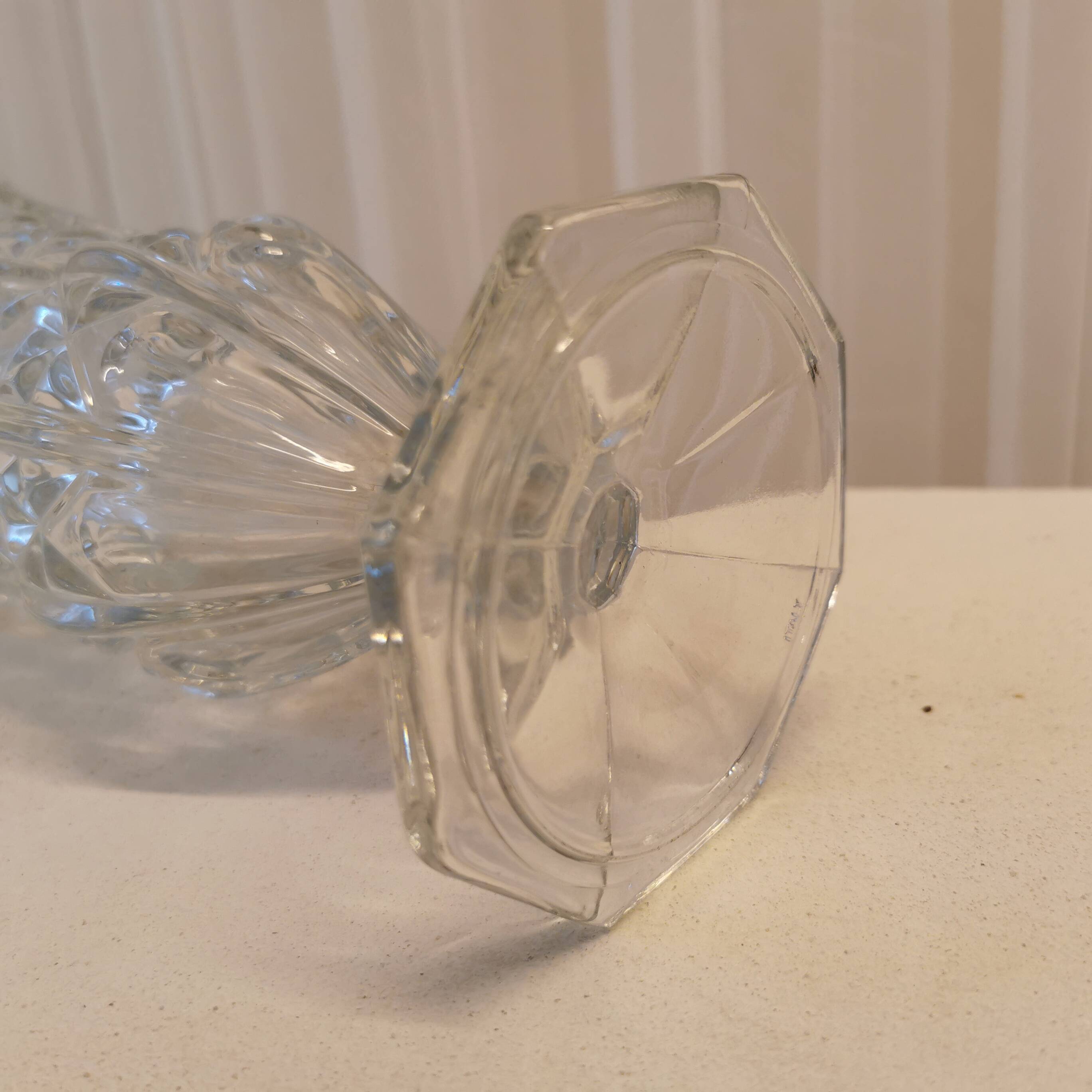 Cut glass vase