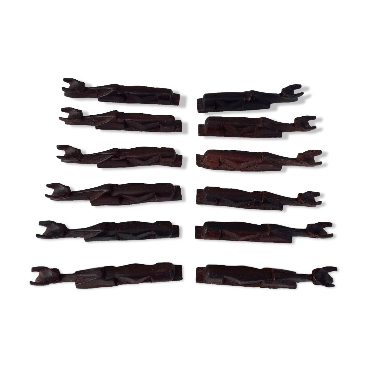 12 wooden knife holders