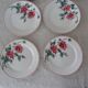 12 assiettes anciennes plate et creuse HBCM Creil Montereau Luxeuil œillets