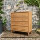 Commode pieds compas et chêne brut massif  1960