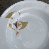 White porcelain deep dish, Schirnding Bavaria, design, vintage 1970