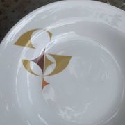 White porcelain deep dish, Schirnding Bavaria, design, vintage 1970
