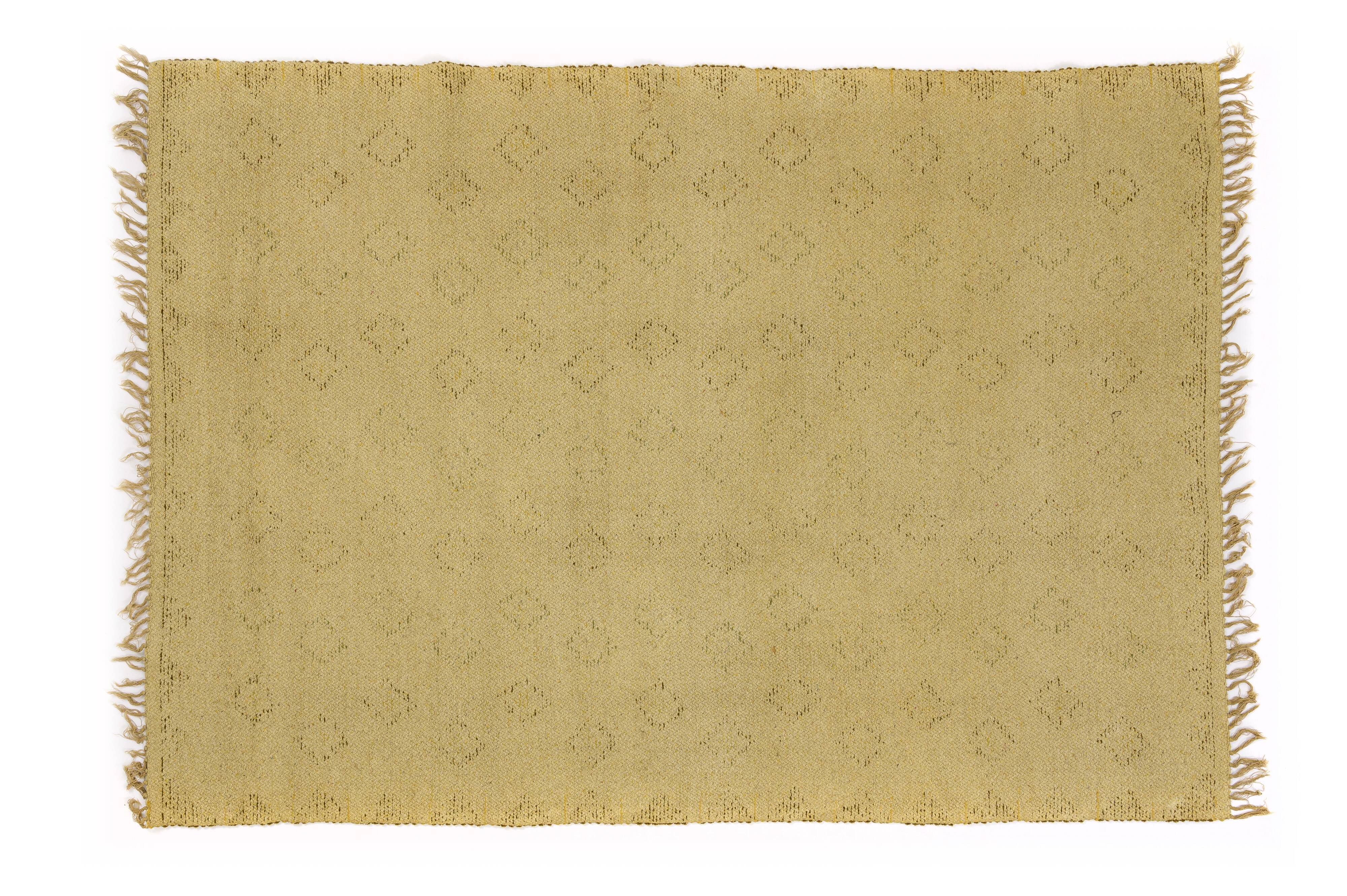 Scandinavian mid-century short pile rug. 222 (236) x 158 cm / 87 (93) x 62 in.