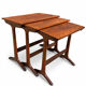 Nesting tables in rosewood by Kai Kristiansen