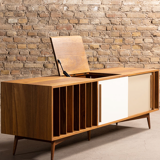 TV stand / Teak enfilade with vinyl storage