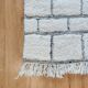 Graphic Berber rug in wool