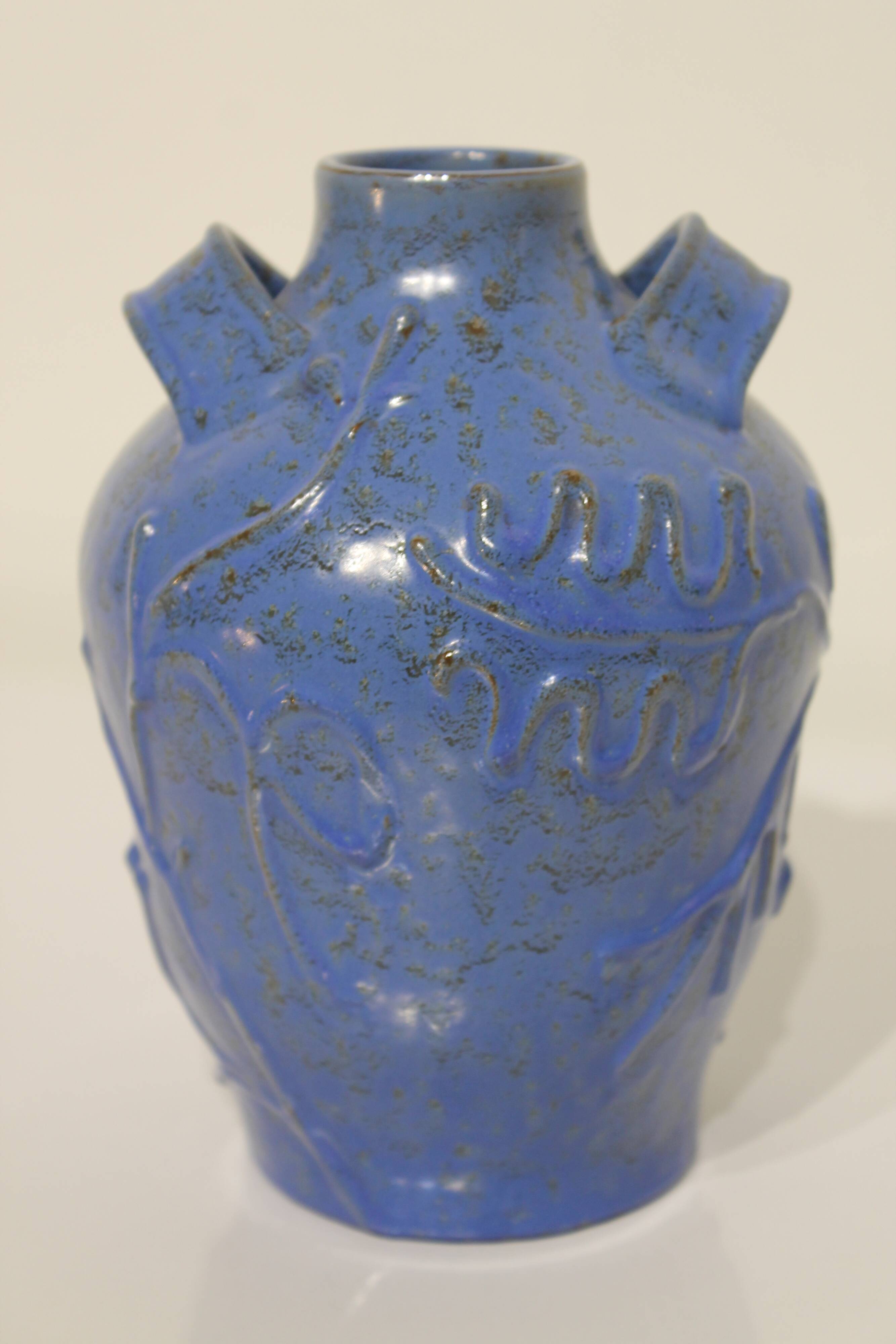 Vintage Scandinavian vase with handles