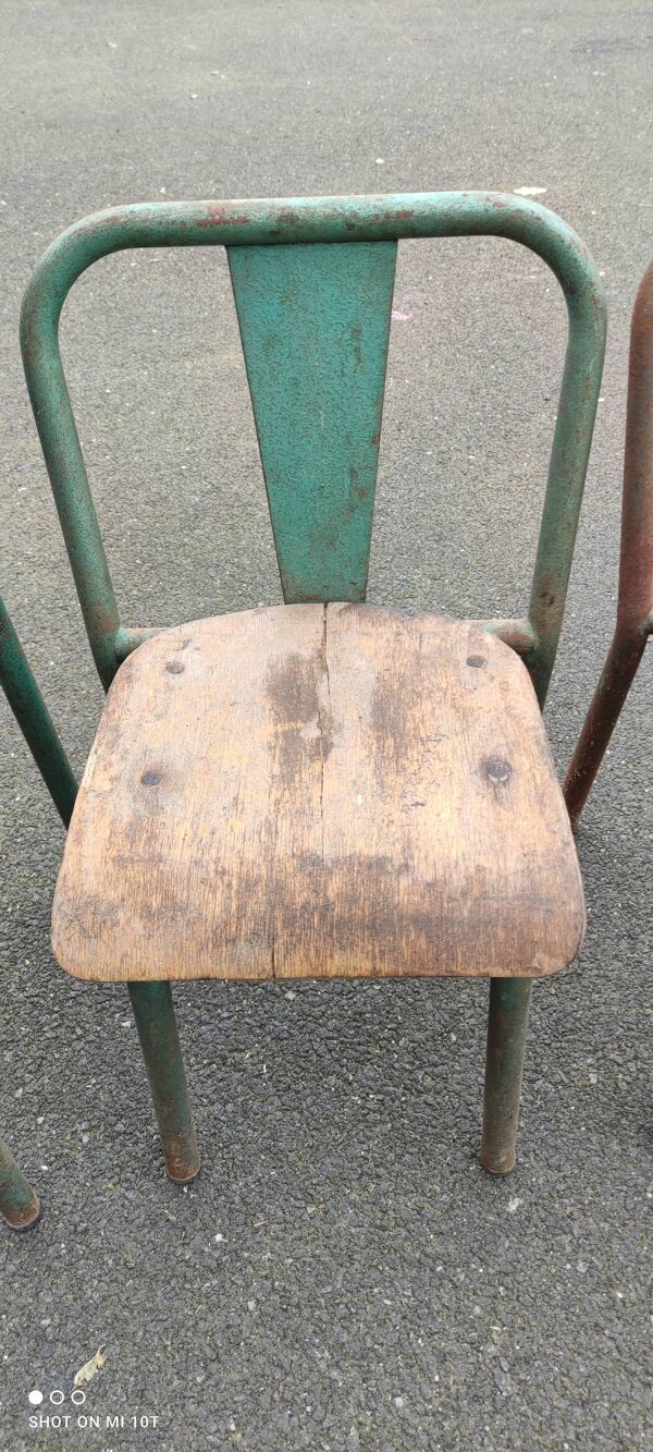 Set de 4 chaises d enfants Tolix