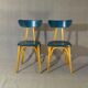 Set of 2 chairs Luterma "banana" 1955 vintage bistro