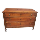 Commode en bous naturel d  epoque Louis XVI