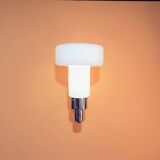 Luminaire Flambeau en verre de Murano opalin blanc, Circa 1970