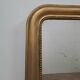 Large Louis Philippe mercury mirror 129 x 72 cm antique gold