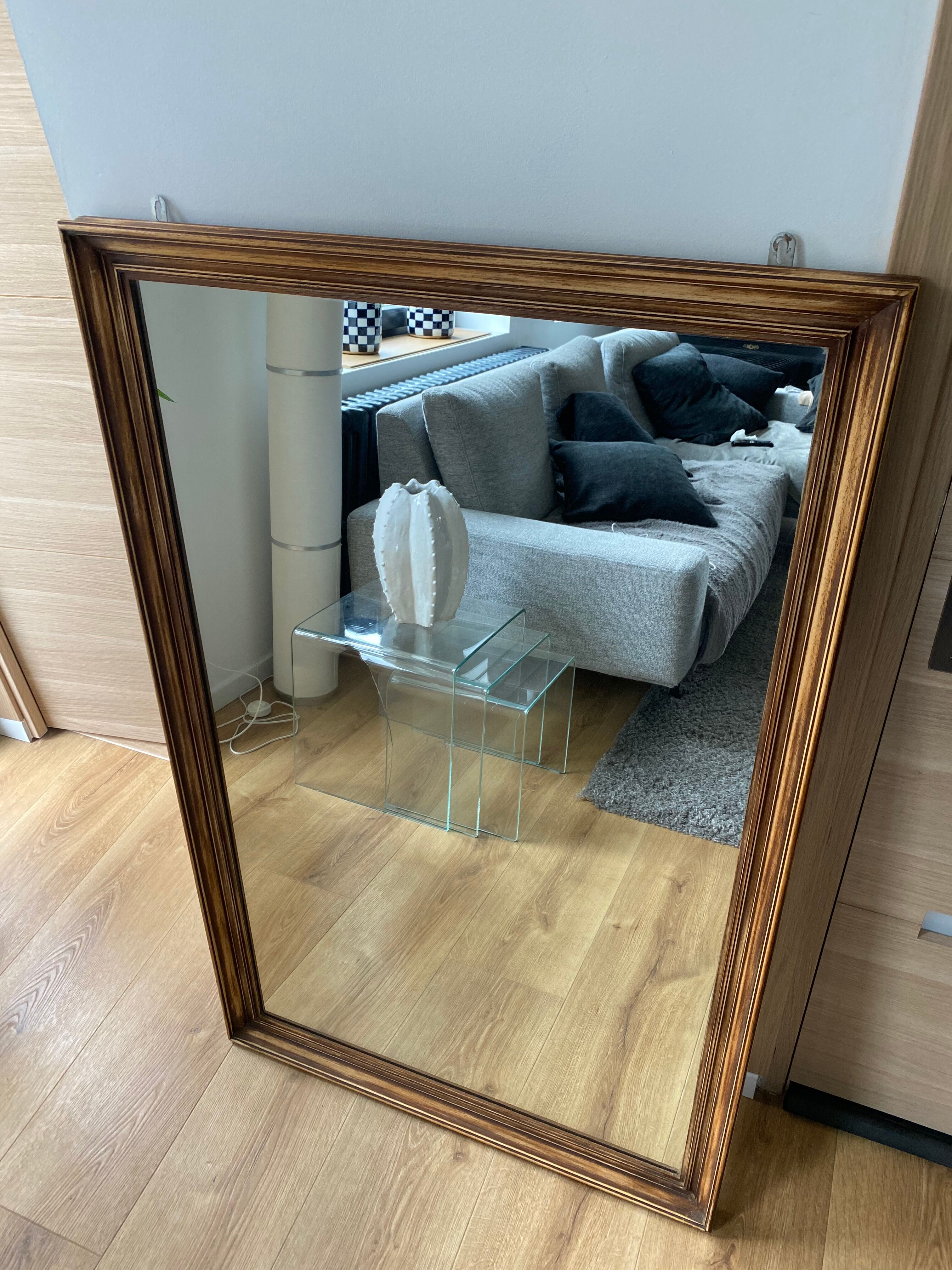 Ancien miroir en chêne  83x130cm