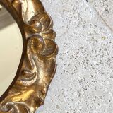 Wooden mirror, 24 cm