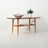 Coffee table in teak with boat shape