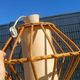 Vintage rattan and bamboo pendant light with removable shade.