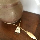 Vintage enamelled ceramic lamp base