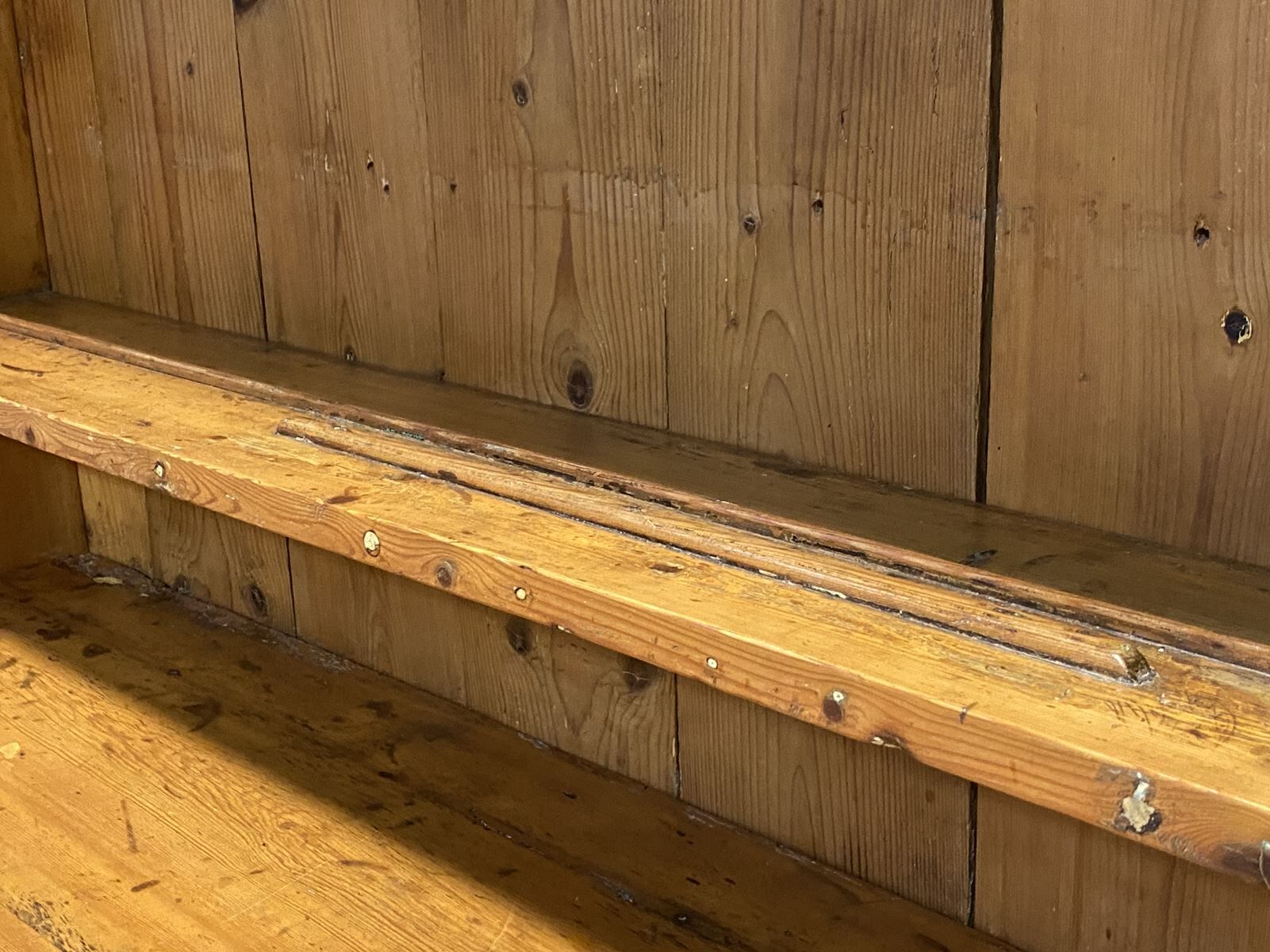 English buffet in early 20th century pine