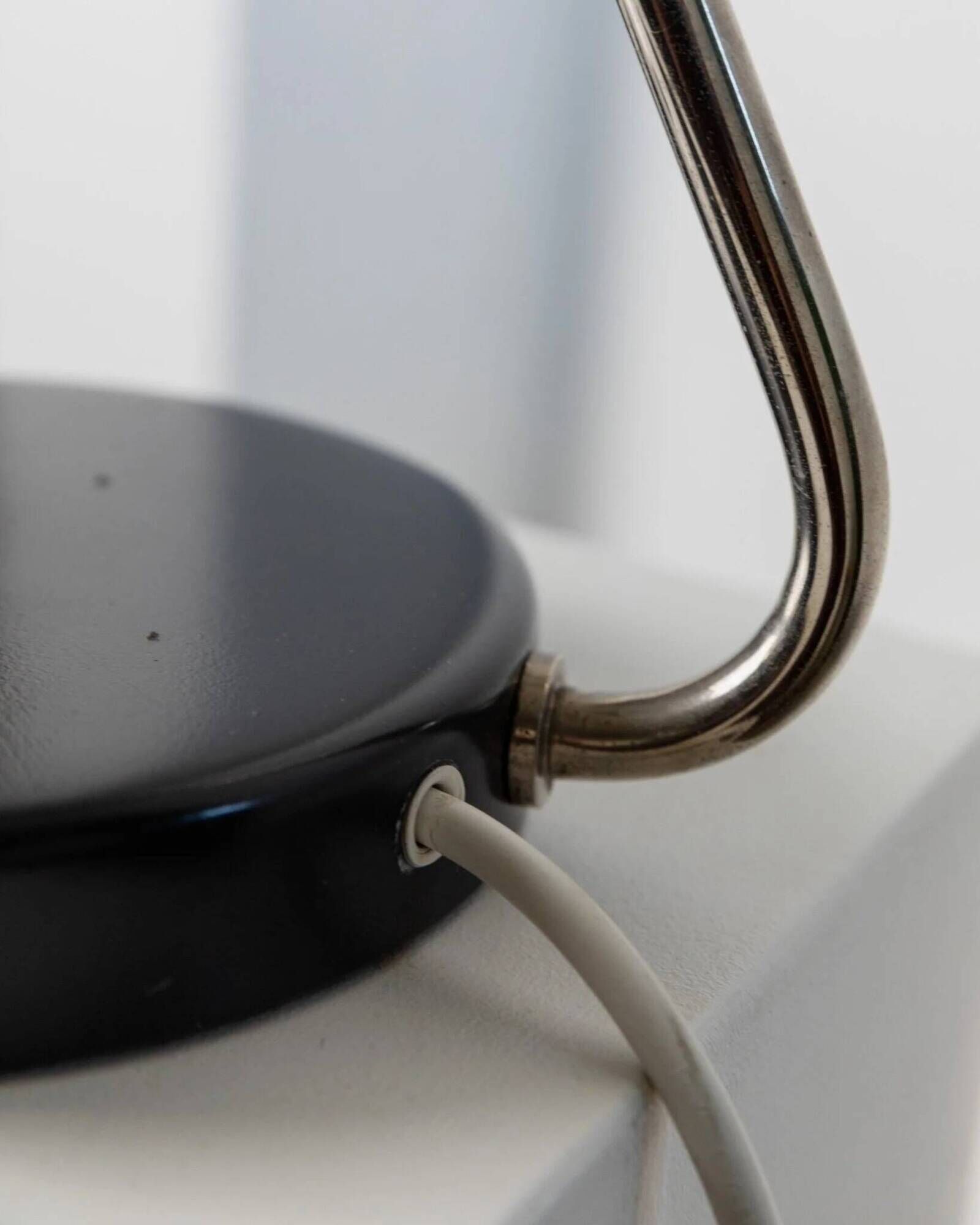 Anthracite Kaiser Idell Table Lamp 6658 in Matte Metal with Chrome Arm – Vintage Mid-Century Bauhaus Design