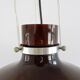 Vintage glass suspension in red-brown 1970s