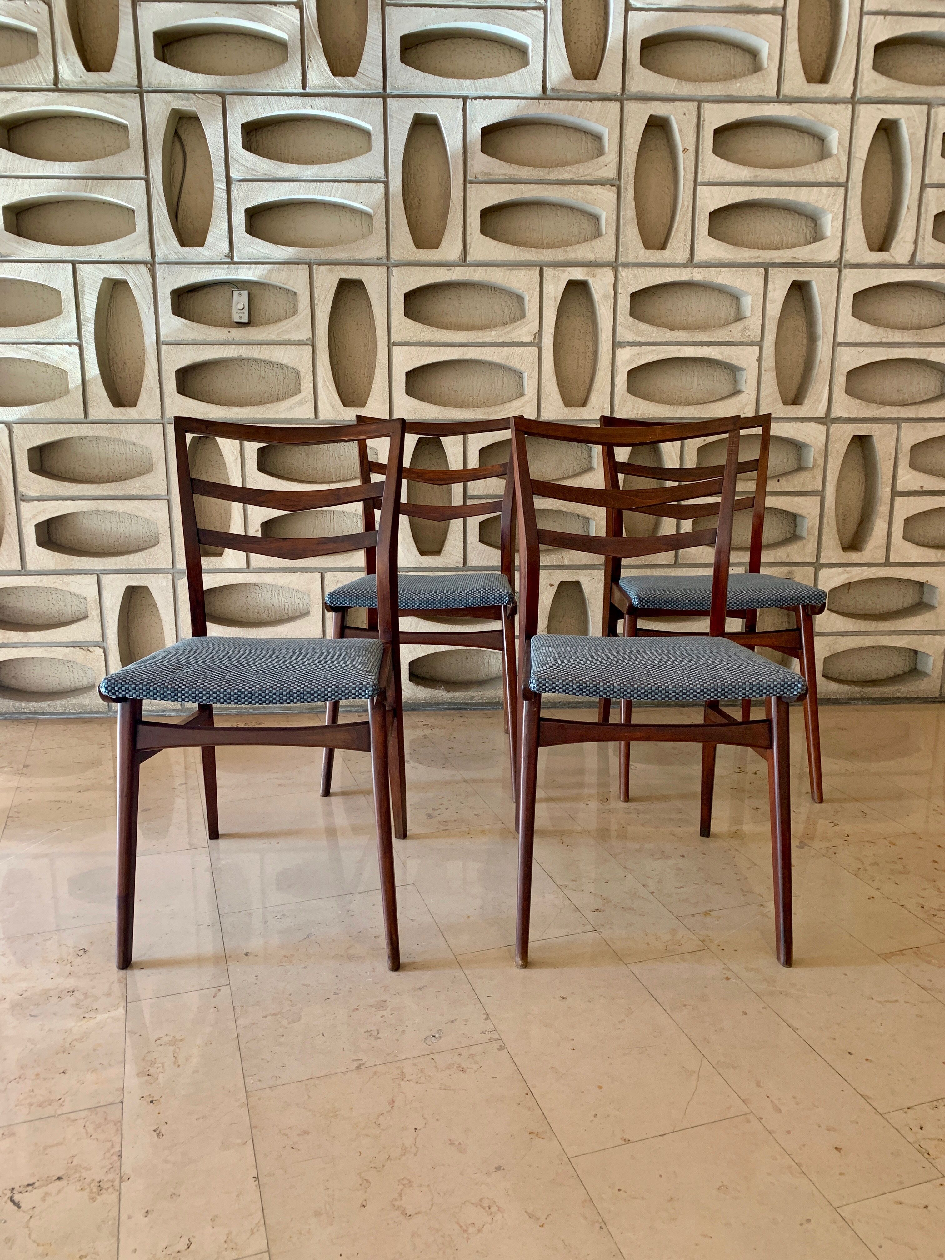 Scandinavian teak chairs and new seats