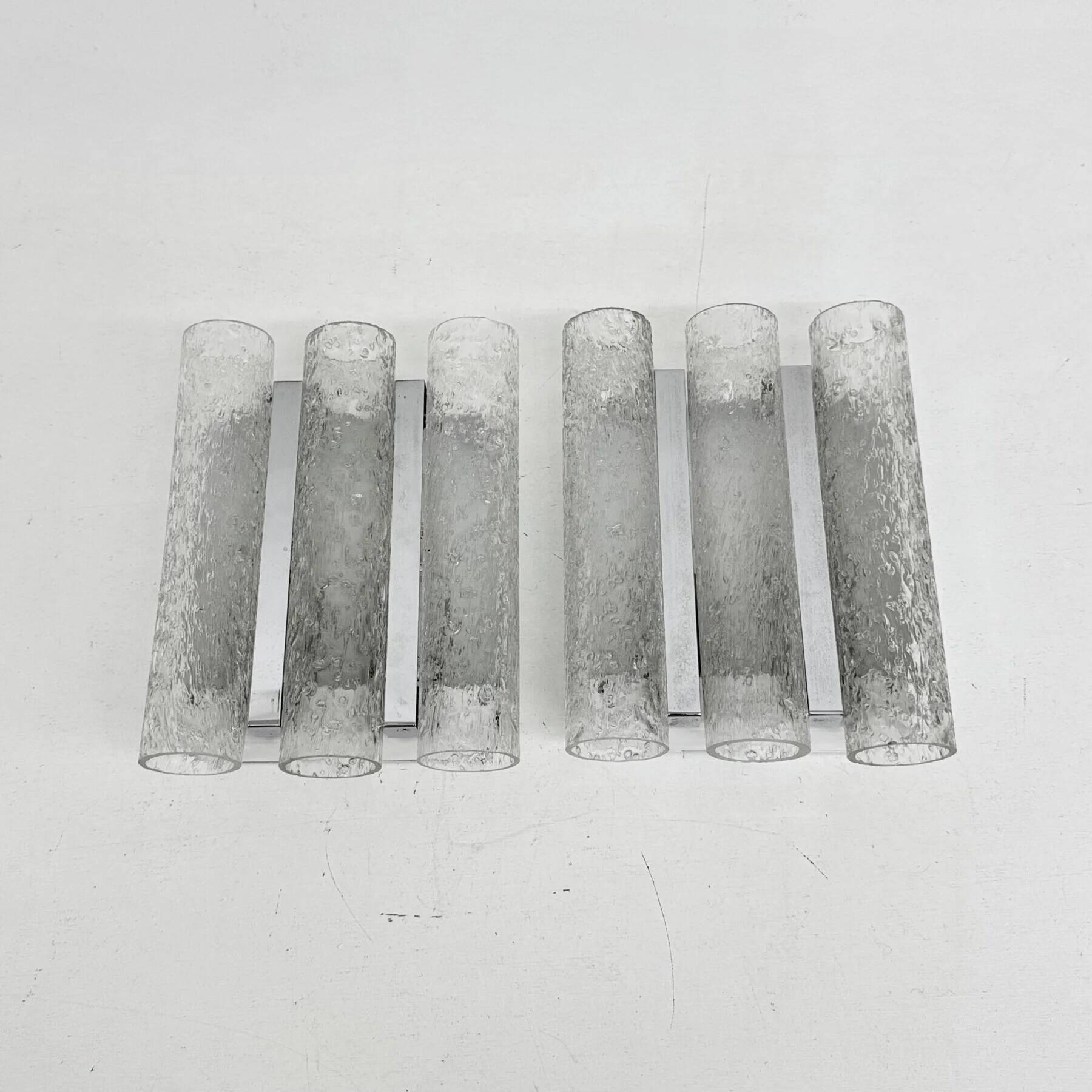 Mid-century design Doria Leuchten wall lamps sconce, 1970s
