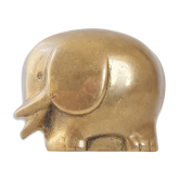 Eléphant en laiton doré 1970