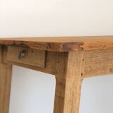Vintage solid oak farmhouse table