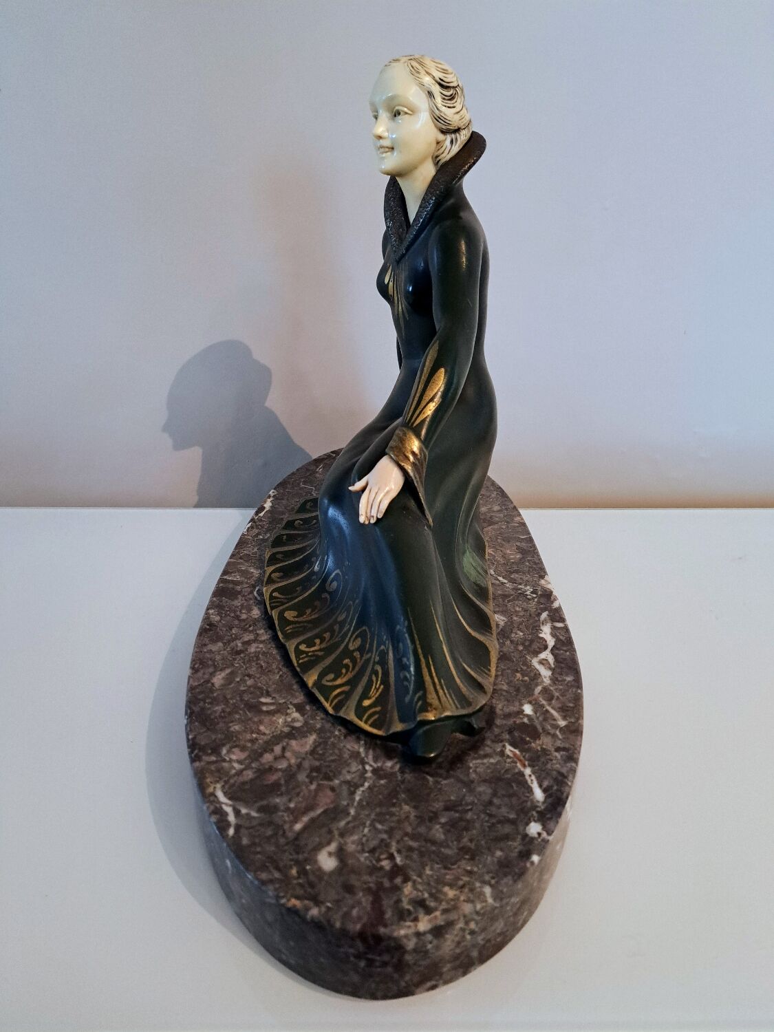 Sculpture chryselephantine signée Melani