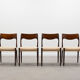 Set of 4 rosewood Fristho Franeker dining chairs