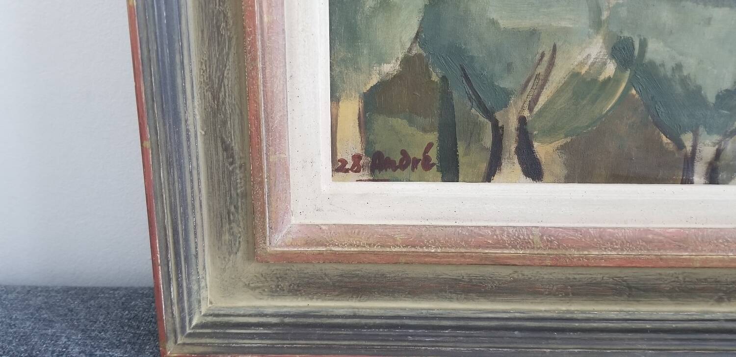 Modern school of the 20th century - oil on canvas - 54.5 x 65.5 cm