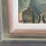 École moderne du xxe siècle - huile sur toile - 54,5 x 65,5 cm