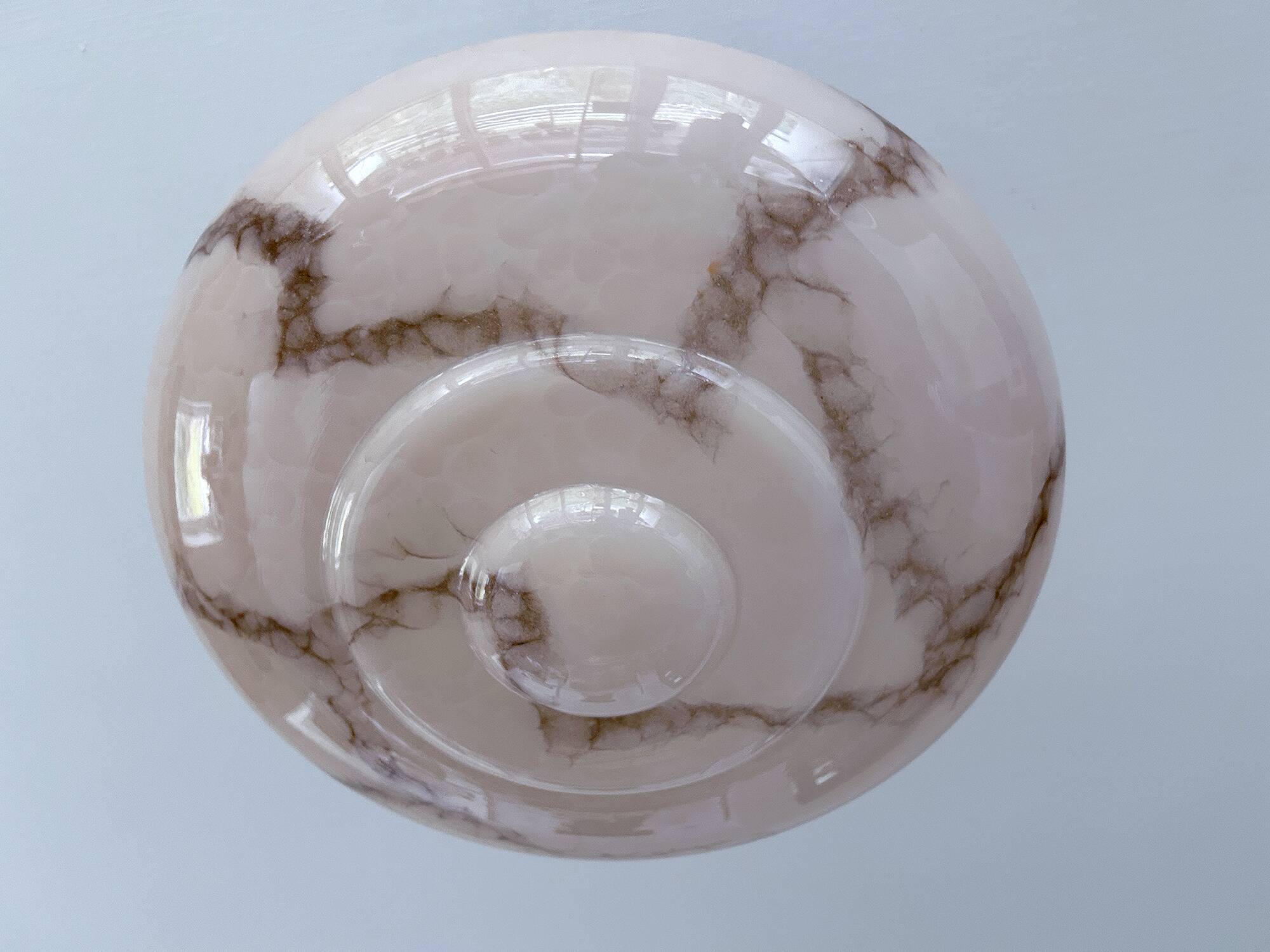 Art Deco Pink Glass Bakelite Pendant Light