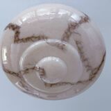 Art Deco Pink Glass Bakelite Pendant Light