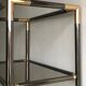 Metal and glass shelf - Italy, 1970s